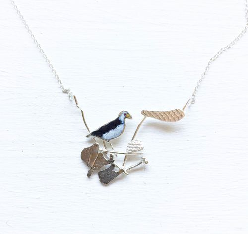 Puffin on the rocks necklace